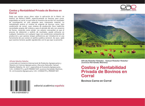 Libro: Costos Y Rentabilidad Privada De Bovinos En Corral: B