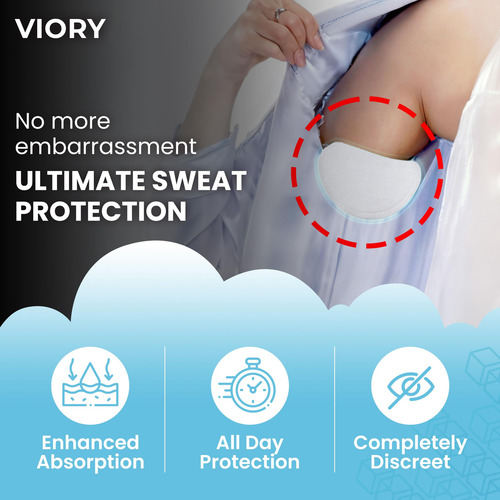 Armpit Sweat Pads Viory Extra Comfort For Hyperhidrosis