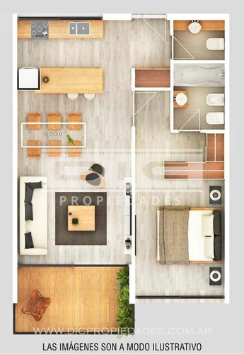 Departamento 2 Ambientes Venta - San Isidro