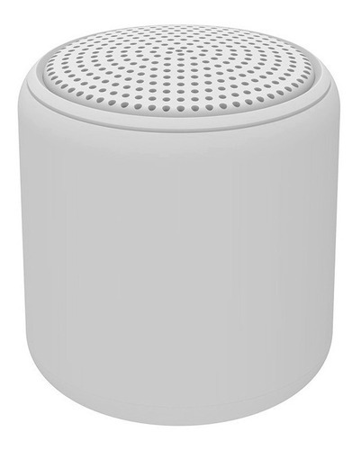 Caixa Som Portátil Silicone Mini Speaker Amplificada Cor Branco Bivolt