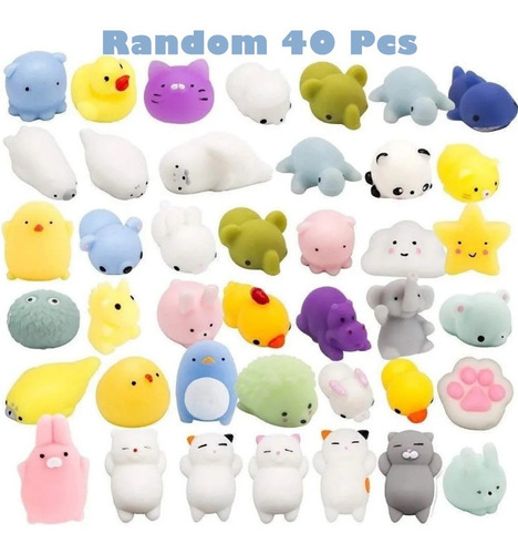 40pcs Mochi Toys, Squishy Squeeze Toys Kit De Juguetes Para