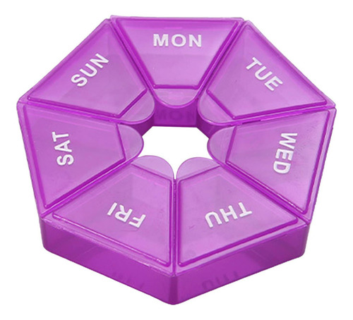 O 5 Caja Semanal Para Pastillas Con Tapa En Tonos 5 Piezas