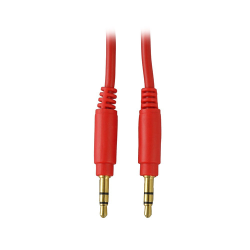 Cable Audio 3.5 Mm 1m Star Tec Bolsa Rojo