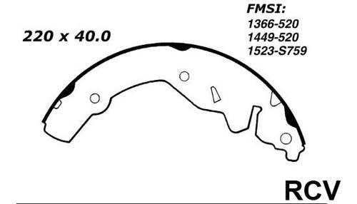 Balata Tambor Trasera Para Chrysler Sebring  1999