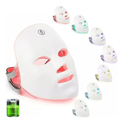 Máscaras Faciales Led De 7 Colores Máscara Led De Tratamient