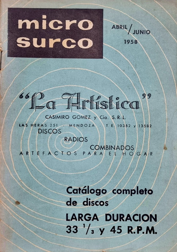 Micro Surco Catálogo Completo Discos 33 Y 45 Rpm 4/6 - 1958