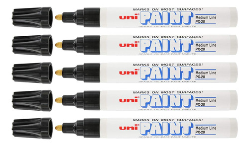 Uni-paint Marcador Pintura A Base Aceite Juego 5 Bolígrafos