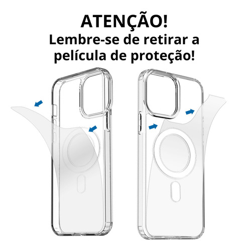 Capa Capinha Magnética + Película Ant Spy P/ iPhone 11 Ao 16