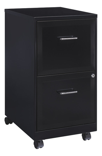 Archivero Metalico Hirsh 2 Gavetas Carta2 Llaves Con Ruedas