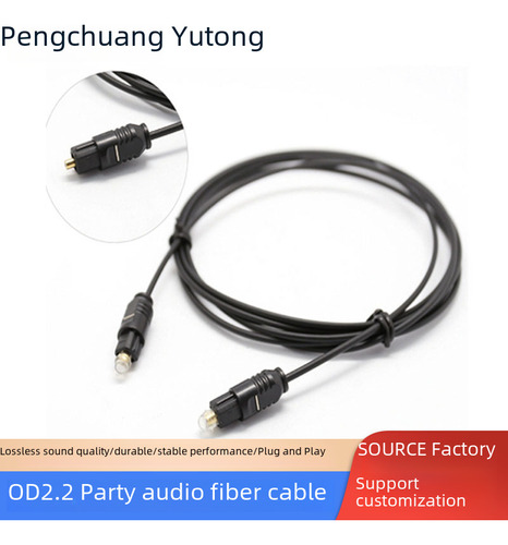 Cable Óptico De Audio 30m Od22 Hifi Digital Conexión