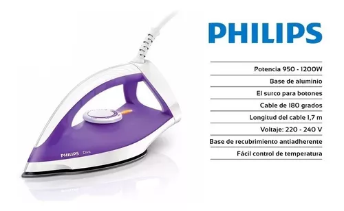 entre reforma Marco de referencia Plancha Philips Diva