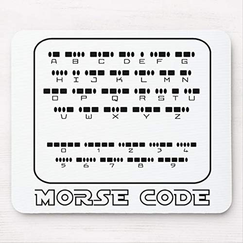 Mouse Pads Morse-code Mouse Mat Base De Goma Kfxr5