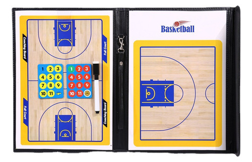 Tablero Táctico Magnético Plegable De Baloncesto Con Marcado