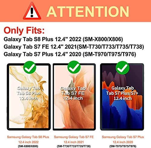 Funda Para Tableta Galaxy Tab S8 Plus 2022/s7 Fe 2021/s7 -11