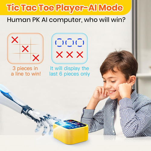 Caja De Juegos Recargable Tic Tac Toe, 5 Divertidos Juegos D