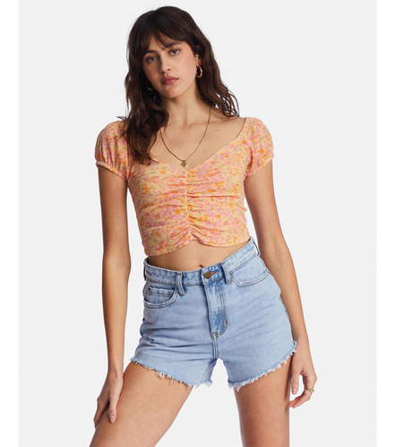 Blusa Billabong Pretty Sweet Naranja