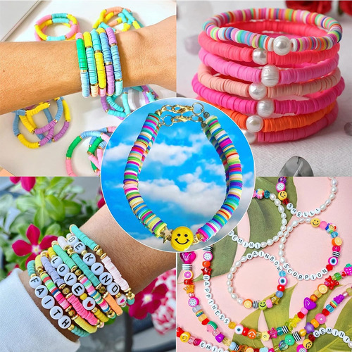 Kits Para Hacer Pulseras De Collar De Bricolaje 6000 Pcs