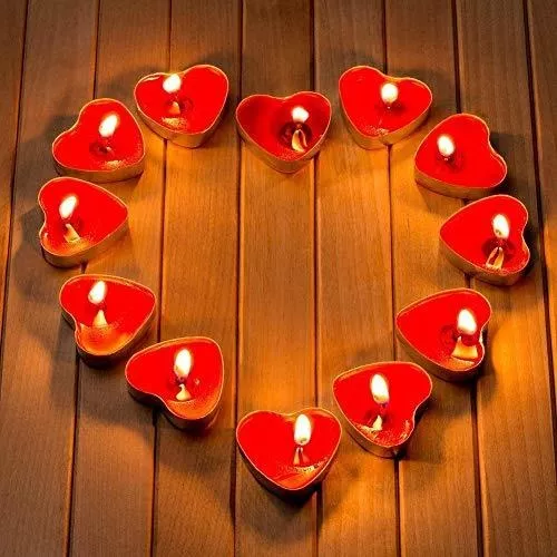 9 velas románticas, velas en forma de corazón, velas decorativas en forma  de corazón, velas de San Valentín, velas en forma de corazón, velas