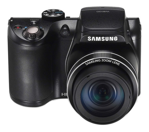 Câmera Samsung Wb100 Preta 16.2mp, Zoom Óptico 26x Dual Is