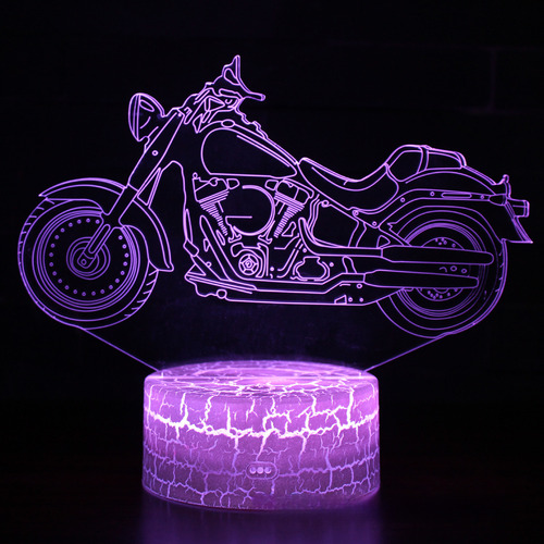 Lámpara De Mesa De Moto Harley My-280 A Control Remoto