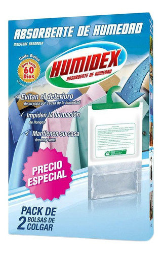 Bolsas De Gel Humidex Absorbente De Humedad Sin Aroma × 600g