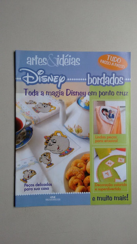 Revista Artes Ideias Bordados Disney Ponto Cruz Colcha U684