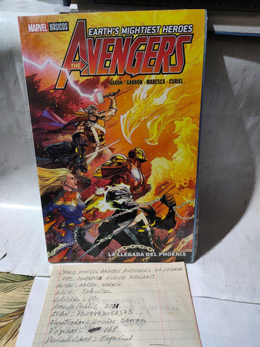 Comic Marvel Basicos Avengers La Llegada De Phoenix Sellado