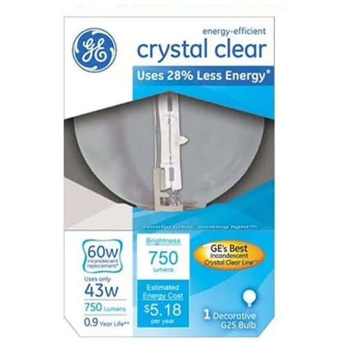 Ge 43w Clr G25 - Bombilla Hal