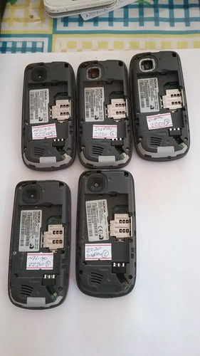 Lote 5un Celular Nokia 2220 Carcaça Uso Peças