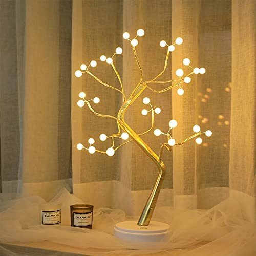 Guirnaldas Luminosas - Meetyou Tabletop Bonsai Tree Lights F