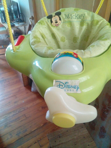 Silla Verde Hamaca Rebote Mickey Disney