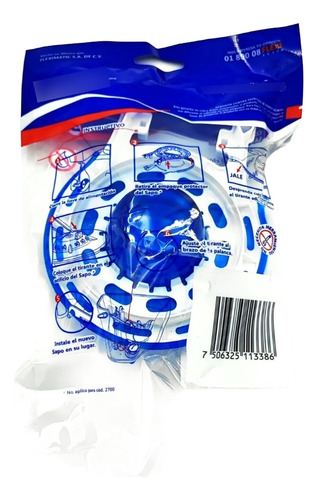 Sapo Wc 3 Pulgadas Azul Fleximatic 2416