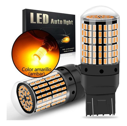 Bombilla Led 20w 2800lm T20 7440 W21w Wy21w Amarilla N