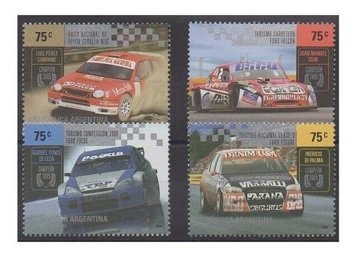 2006 Automovilismo Nacional Argentina (sellos) Gj3517/20mint
