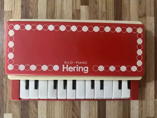 Teclado Piano antigo Hering, infantil, bom estado, Não