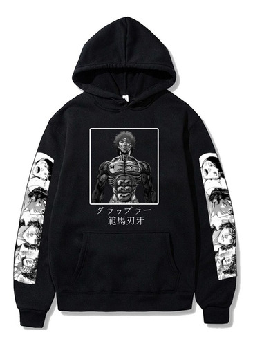 Sudadera Con Capucha Estampada Anime Baki The Grapplers Funn