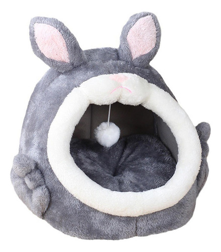 Cama Cueva Para Gatos Cama Para Perros Pequeños Gris Grande