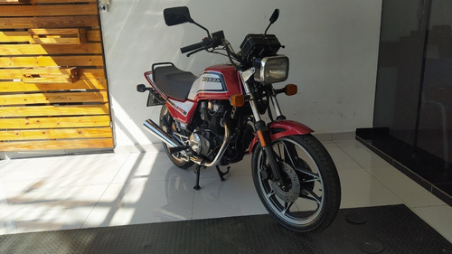 Imagem 4 de 8 de Honda Cb 450 E Vermelha 1984 Impecável Placa Preta