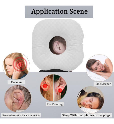 Almohada Para Piercing De Oreja Para Dormir Lateral