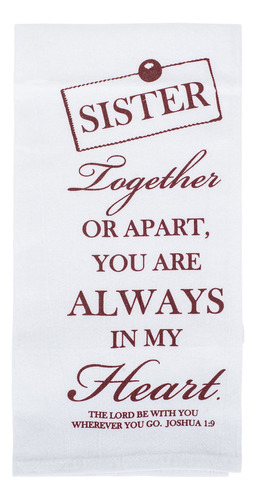 Sister Always In My Heart - Toalla De Cocina De 18 X 22 PuLG