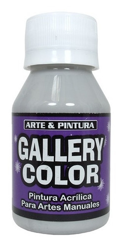 Pintura Acrílica Gris Cerámica Madera Lienzo Papel X2 Unids