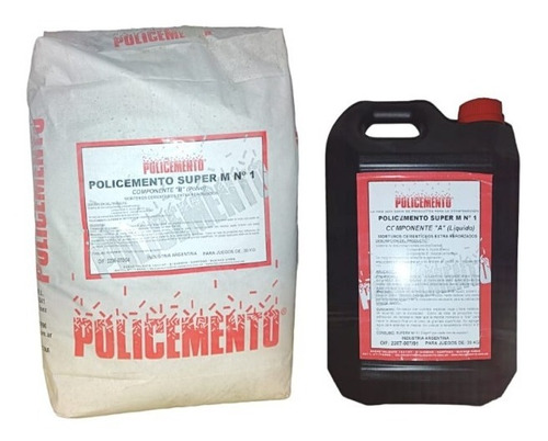 Reparador De Hormigón Policemento Super M1 (2 Comp) X 30 Kg.