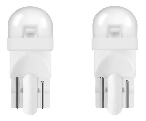Imagem 2 de 8 de Par Lâmpada Led W5w 12v T10 6000k Osram Pingo Esmagada 2825