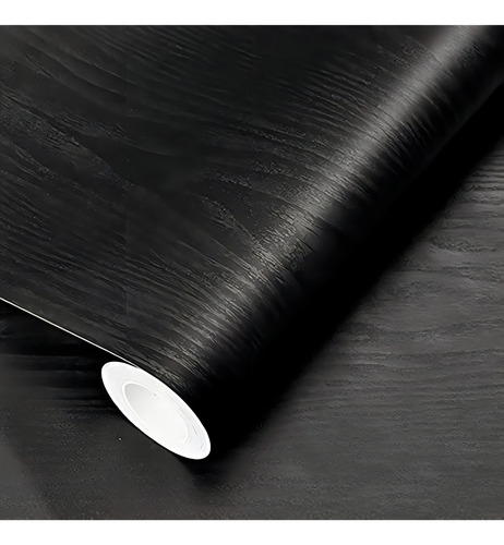 17.71 X 400 Papel Tapiz De Madera Negra Película Para Pega