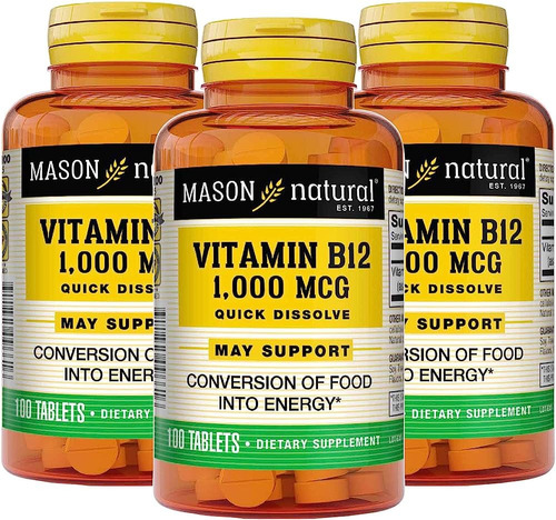 Vitamina B12 1000mcg Protege Tu Sistema Nervioso 03 Frascos