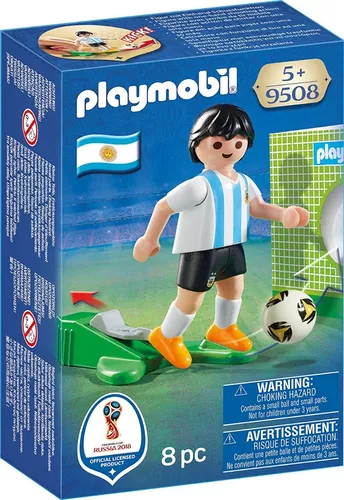 Todobloques Playmobil 9508 Jugador Fútbol Argentina !!