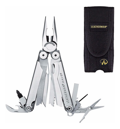 Multiherramienta Wave Leatherman Con Funda De Nylon 830078
