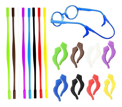 . Kit De Reparación De Anteojos 8 Pares + 8 Piezas