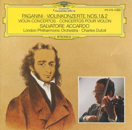 Paganini* Cd: Violin Concertos Nos. 1 & 2* Accardo* Nuevo*