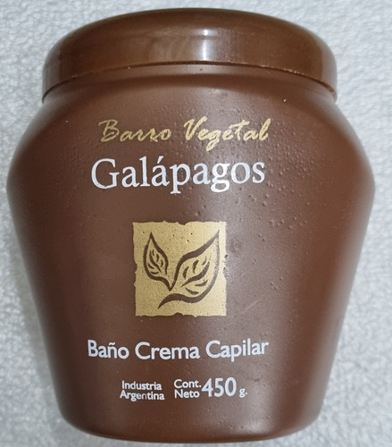 Baño De Crema Capilar Barro Vegetal Cabellos Dañados X 450gr